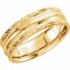 50675:60044:P 14kt Yellow 6mm Comfort-Fit Band Size 12