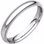 MGR12.5:203:P Sterling Silver 3mm Milgrain Comfort Fit Band