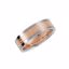 69575:1010:P 14kt White & Rose Designer Band Size 10