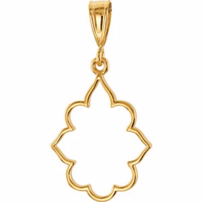 85273:1004:P 14kt Yellow Metal Fashion Pendant