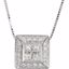 61504:1001:P 14kt White 3/8 CTW Diaomnd 18" Necklace