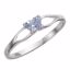 19395:1650:P Sterling Silver Bfly® June CZ Birthstone Ring