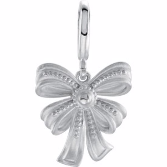 85370:103:P Vintage-Style Bow Charm or Bracelet
