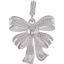 85368:102:P 14kt White Bow Design Pendant
