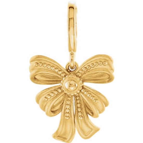 85370:101:P Vintage-Style Bow Charm or Bracelet