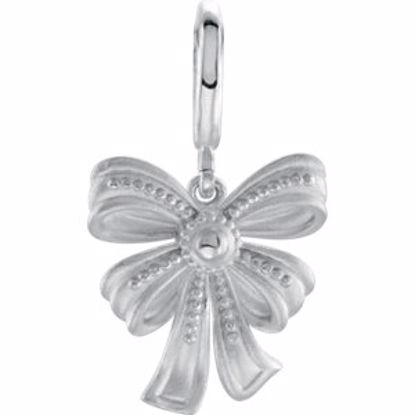 85370:102:P Vintage-Style Bow Charm or Bracelet