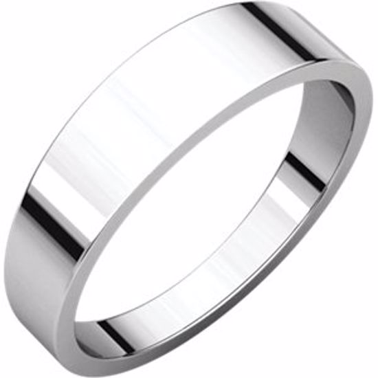 FT10:1972:P Platinum 5mm Flat Tapered Band