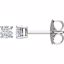 1874:60002:P 14kt White 1/4 CTW Diamond Earrings