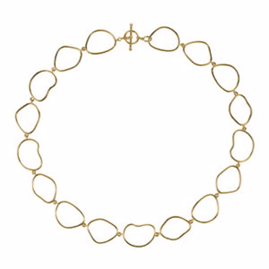 NCK223:1001:P Open Silhouette Necklace