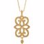 85343:109:P 14kt Yellow Granulated Scroll Design 18" Necklace 