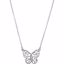 85364:1008:P Butterfly & Floral Necklace or Center