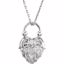 85328:105:P Vintage-Style Heart Necklace or Pendant