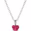 190041:14200:P 14kt White July Birthstone 14" Necklace