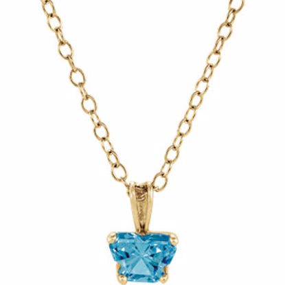 190041:11100:P 10kt Yellow December Birthstone 14" Necklace