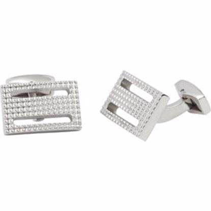 L956:101:P Stainless Steel Cuff Links