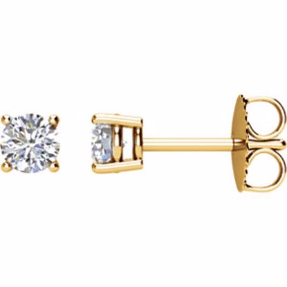 1874:60023:P 14kt Yellow 1/2 CTW Diamond Earrings