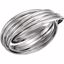 5726:105570:P 14kt White 6-Band Rolling Ring Size 9.5