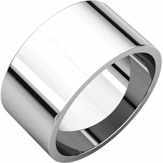 F4:905:P Sterling Silver 10mm Flat Band