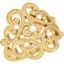 6464:101:P 14kt Yellow Granulated Design Cultured Pearl Ring