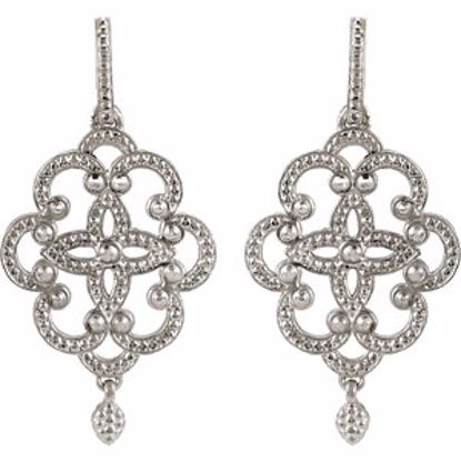 85336:110:P Granulated Metal Earrings