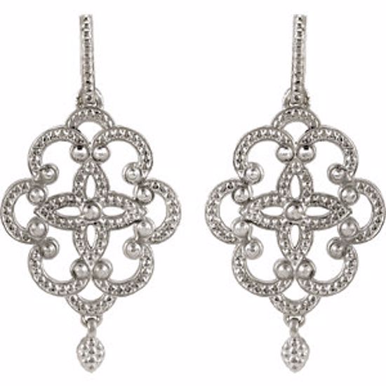 85336:110:P Granulated Metal Earrings