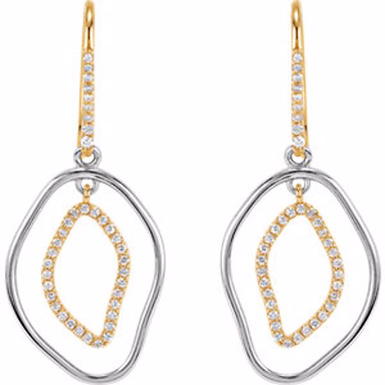 85311:60006:P Open Silhouette Dangle Earrings