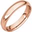 MGR11.5:638:P 14kt Rose 4mm Milgrain Comfort Fit Band