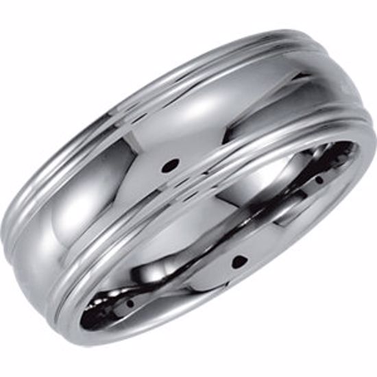 STST1002:107:P Stainless Steel 7mm Grooved Band Size 7