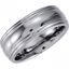 STST1002:1010:P Stainless Steel 7mm Grooved Band Size 10