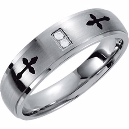 STST1006D:1012:P Stainless Steel Black Laser Band