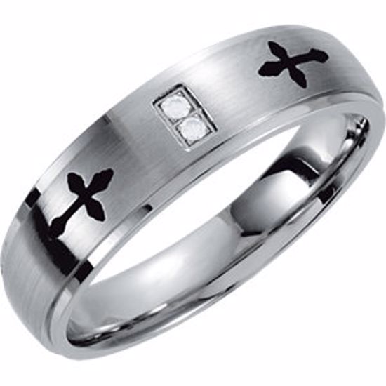 STST1006D:1012:P Stainless Steel Black Laser Band