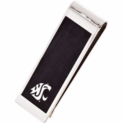 650580:104:P Washington State Cougars Logo Stainless Steel Money Clip