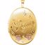 650228:104:P Gold Plated & Sterling Silver Diamond Oval Mom Locket