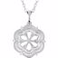 69965:100:P Sterling Silver .08 CTW Diamond 18" Necklace