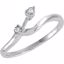 650003:106:P Sterling Silver .02 CTW Diamond Illusion Band Size 9