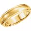 50165:225928:P 14kt Yellow 5mm Comfort Fit Design Band Size 14.5