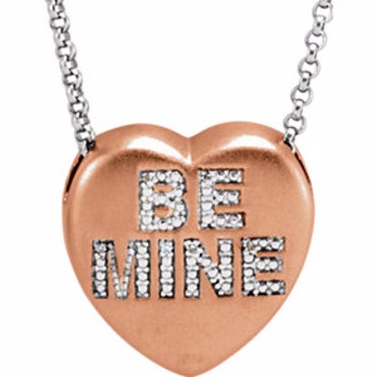 650271:111:P .02 CTW Diamond "Be Mine" Heart Necklace 