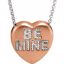 650271:111:P .02 CTW Diamond "Be Mine" Heart Necklace 