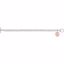 650280:645:P .012 CTW Diamond Lips Heart Charm on 7.5" Bracelet