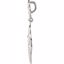 85585:1001:P Sterling Silver Decorative Dangle Pendant
