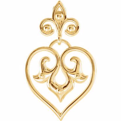 85593:1000:P 14kt Yellow Decorative Dangle Pendant