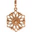 85595:1001:P Sterling Silver Decorative Dangle Pendant 