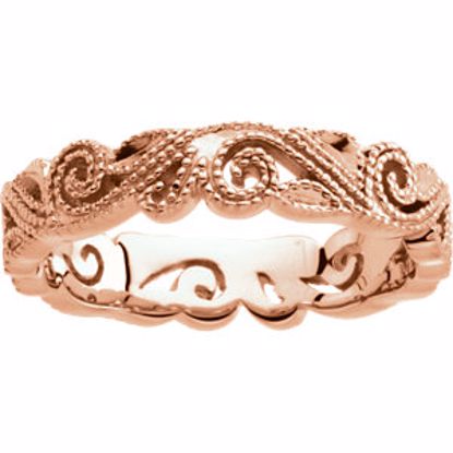 50539:100000:P 14kt Rose 4.5mm Band Size 5