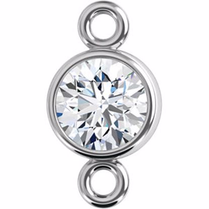 28549:1055:P 14kt White 1/4 CTW Diamond Micro Bezel Link 