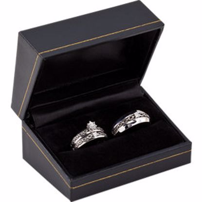 650710:600:P Sterling Silver .03 CTW Diamond Complete Wedding Set with Box
