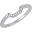 121636:602:P 10kt White .08 CTW Diamond Band