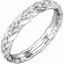 121970:60002:P 10kt White 1/5 CTW Diamond Sculptural Eternity Band Size 7