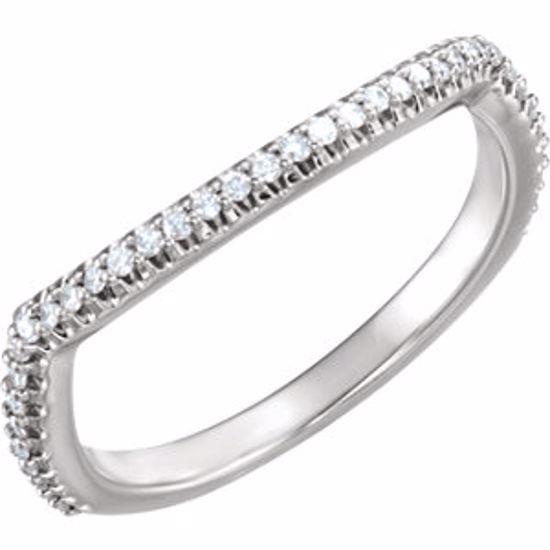68139:6006:P 10kt White 1/5 CTW Diamond Band
