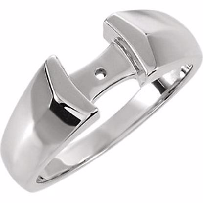 50295:276760:P Sterling Silver Peg Engagement Base