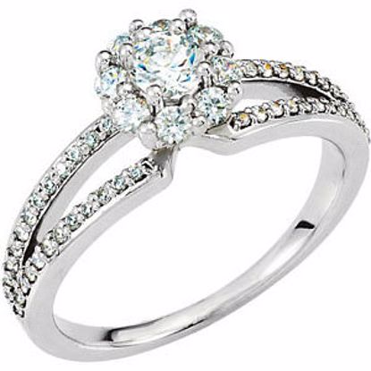 121963:227:P 10kt White 5/8 CTW Diamond Infinity-Inspired Eternity Band Size 7